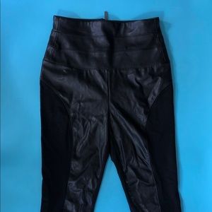 Bebe Highwaisted XS Black Pleather Leggings.
